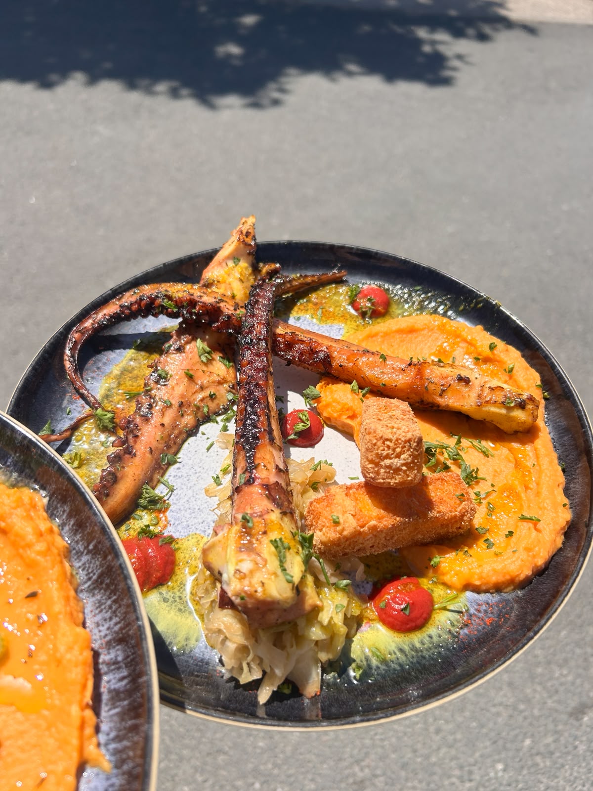 Assiette préparée par la cuisine du Bistrot du Port de l’Espérance